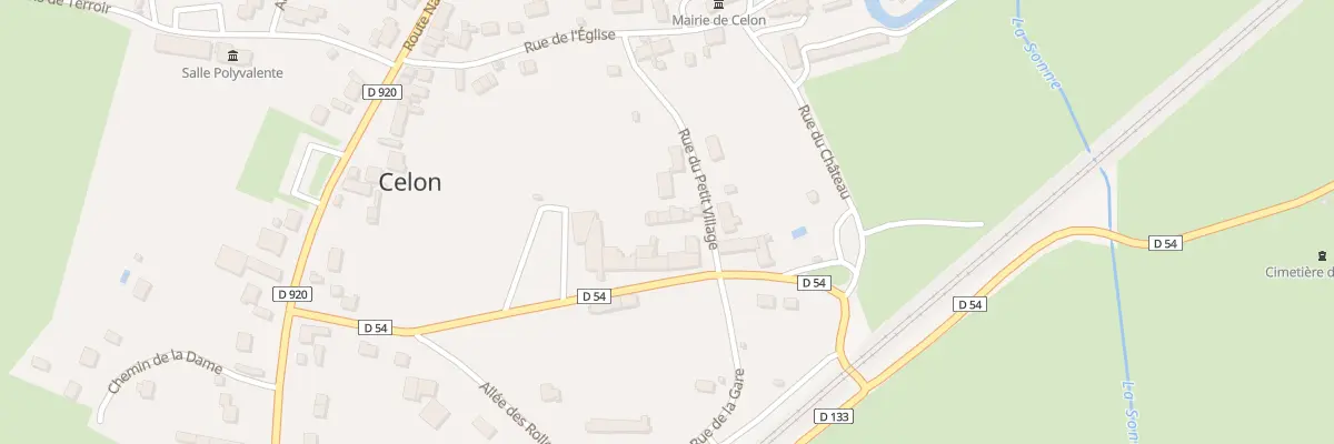Plan du 8 Rue du Petit Village à Celon