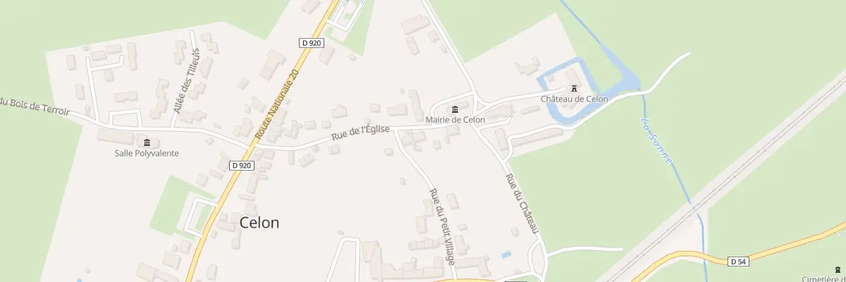 Plan du 10 Rue de l’Église à Celon