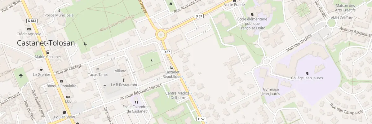 Plan du 6 Av de la République à Castanet-Tolosan