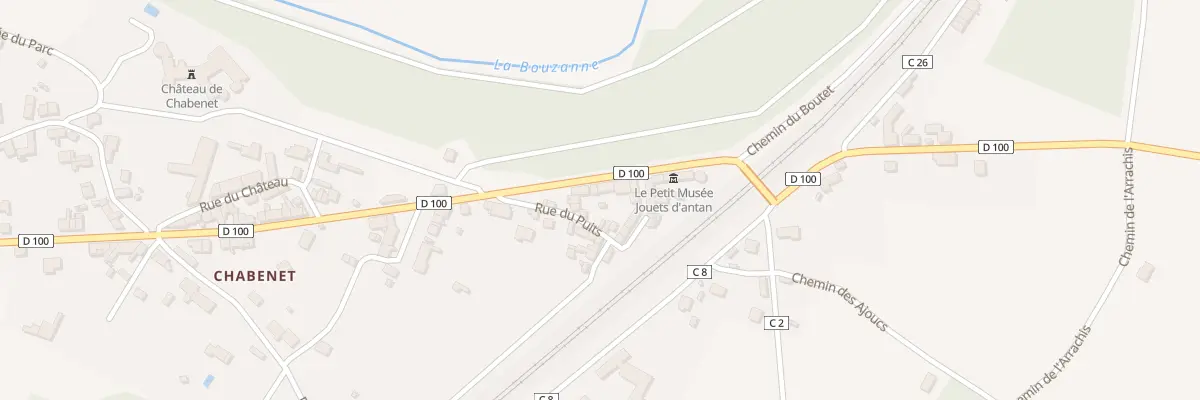 Plan du 1 Rue du Puits au Pont-Chrétien-Chabenet