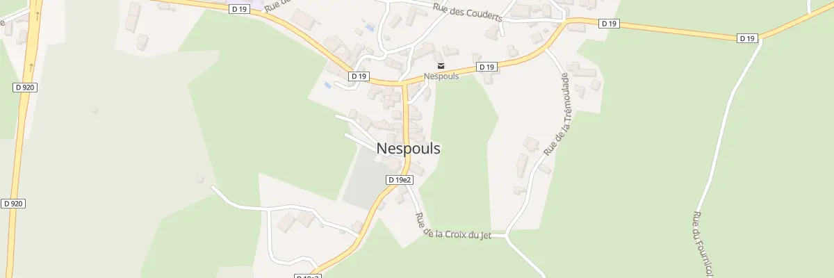 Plan du 5037 Le Bourg à Nespouls