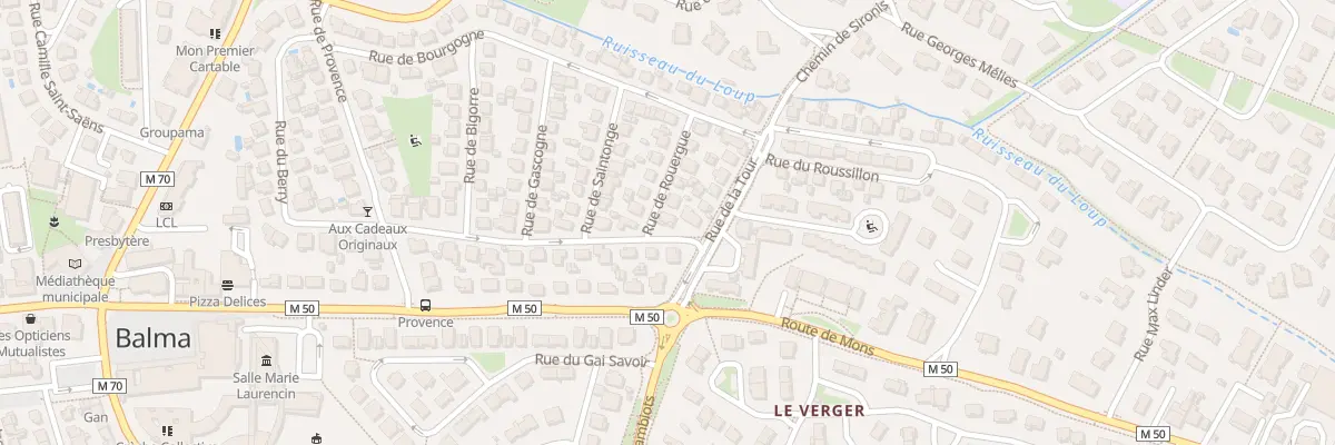 Plan du 2 Rue de Rouergue à Balma
