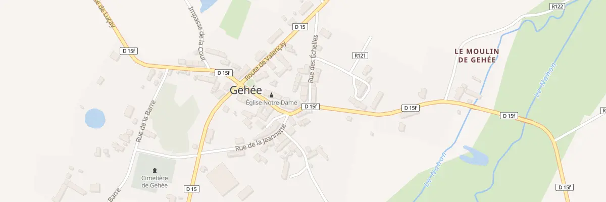 Plan du 1 Rue des Echelles à Gehée