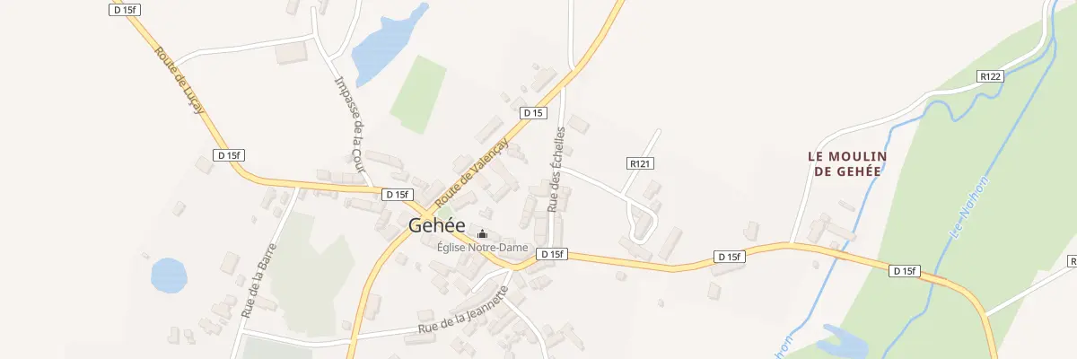 Plan du 7 Rue des Echelles à Gehée