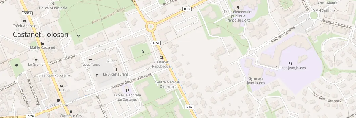 Plan du 8 Av de la République à Castanet-Tolosan