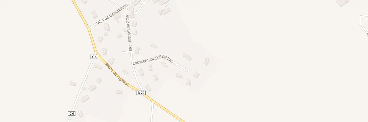 Plan du 10 Lot Communal à Génébrières