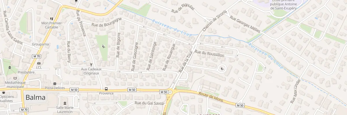 Plan du 6 Rue de Rouergue à Balma