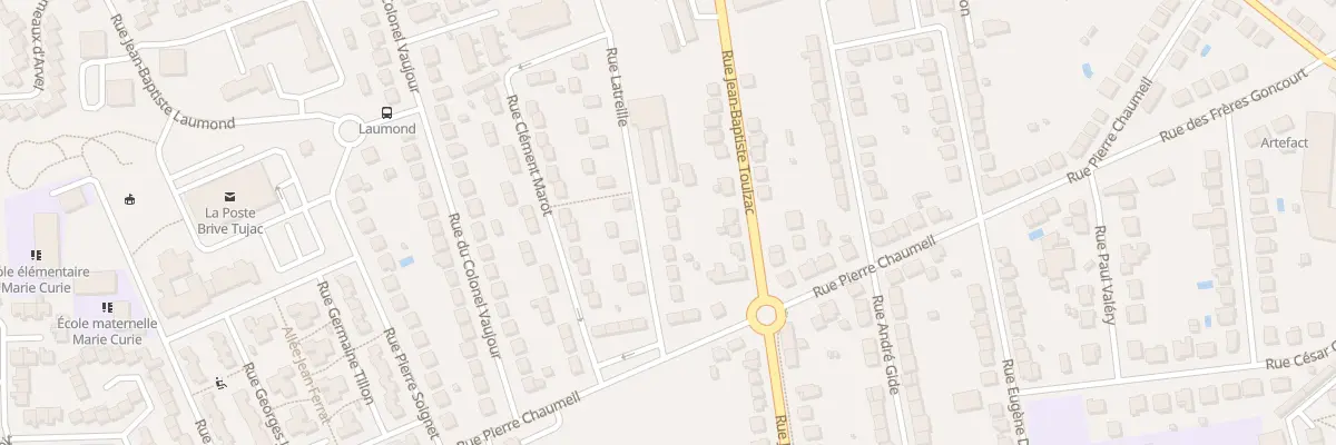 Plan du 12 Rue Latreille à Brive-la-Gaillarde