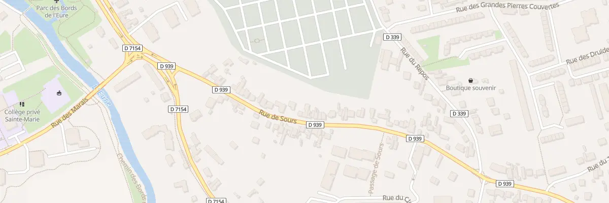 Plan du 33 Rue de Sours à Chartres