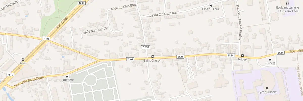 Plan du 2 Rue des Rouliers à Chartres
