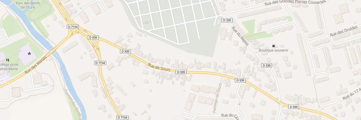 Plan du 37 Rue de Sours à Chartres