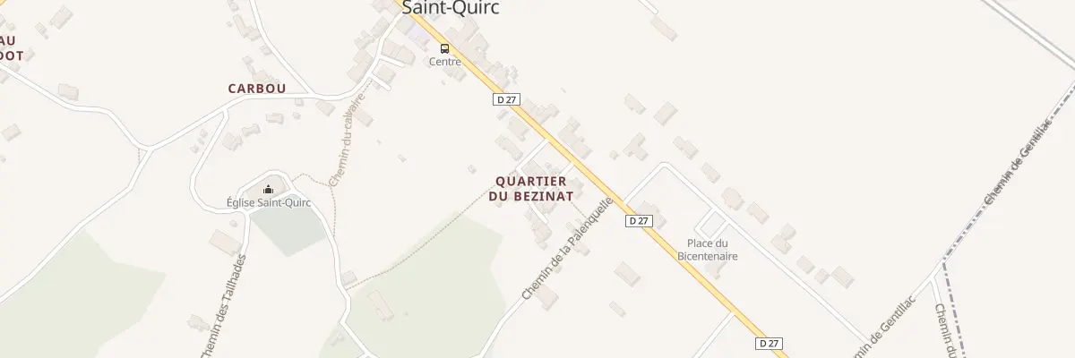 Plan du 3 Qua le Bezinat à Saint-Quirc