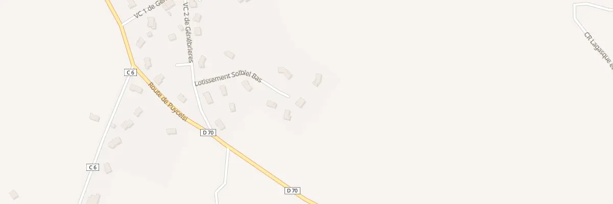 Plan du 8 Lot Communal à Génébrières