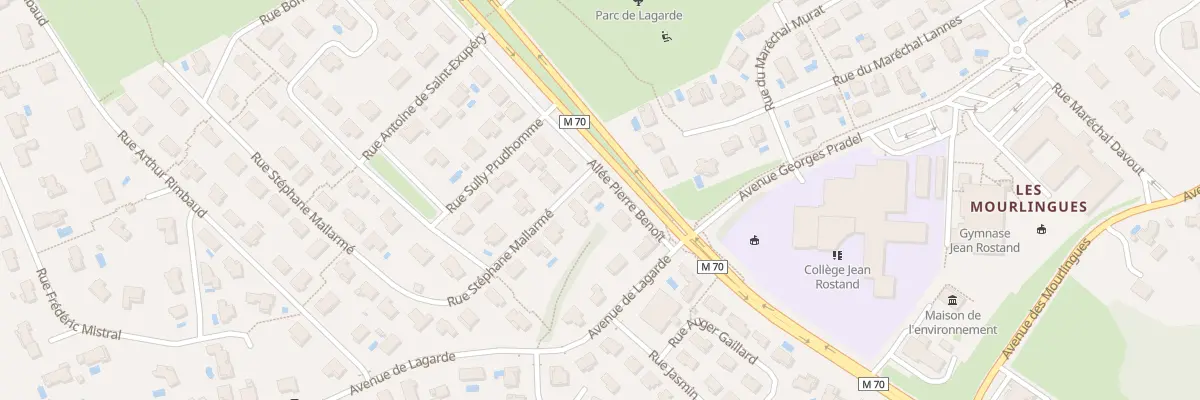 Plan du 1 Rue Stéphane Mallarmé à Balma