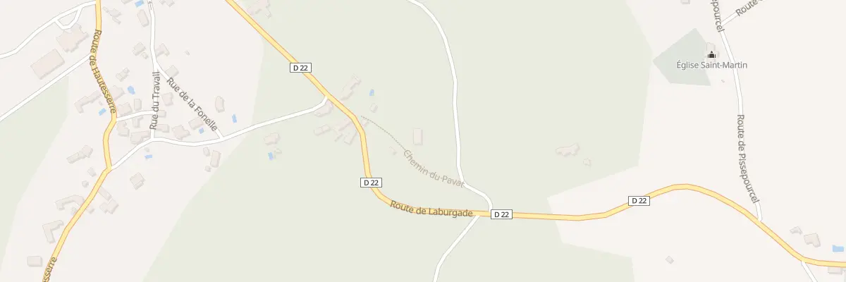 Plan du 525 Rte de Laburgade à Flaujac-Poujols