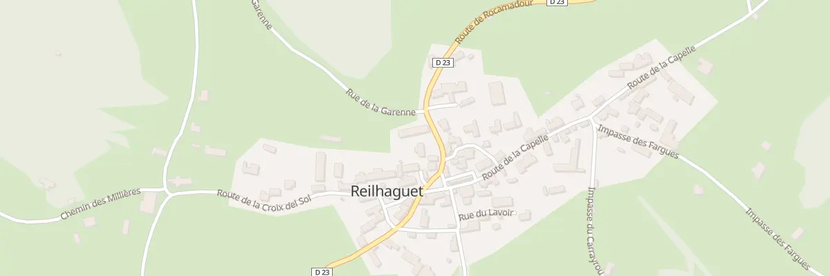Plan du 25 Rte de Rocamadour à Reilhaguet