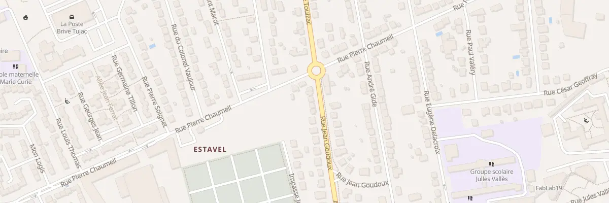 Plan du 6 Rue Jean Goudoux à Brive-la-Gaillarde