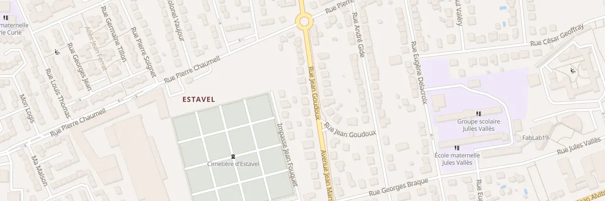 Plan du 18 Rue Jean Goudoux à Brive-la-Gaillarde