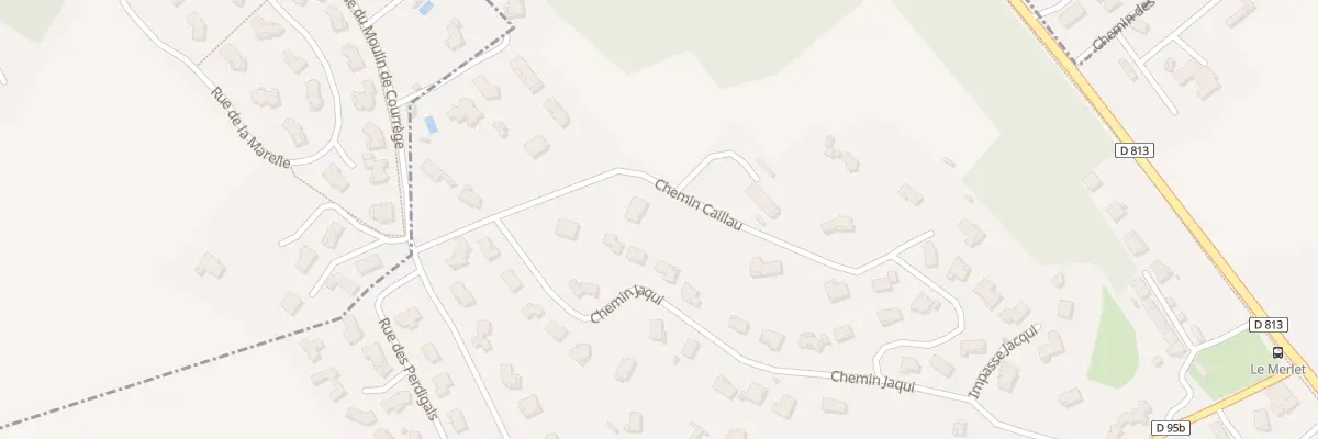 Plan du 8 Che Caillau à Péchabou