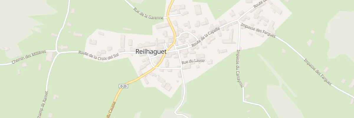 Plan du 24 Rue de la Fontaine du Roc à Reilhaguet