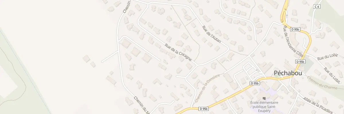 Plan du 20 Rue de la Cocagne à Péchabou