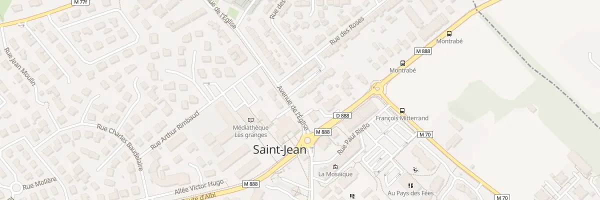 Plan du 2 Rue des Roses à Saint-Jean