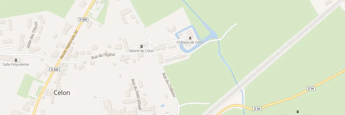Plan du 5005 Le Bourg à Celon