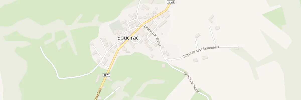 Plan du 104 Che de Vitarel à Soucirac