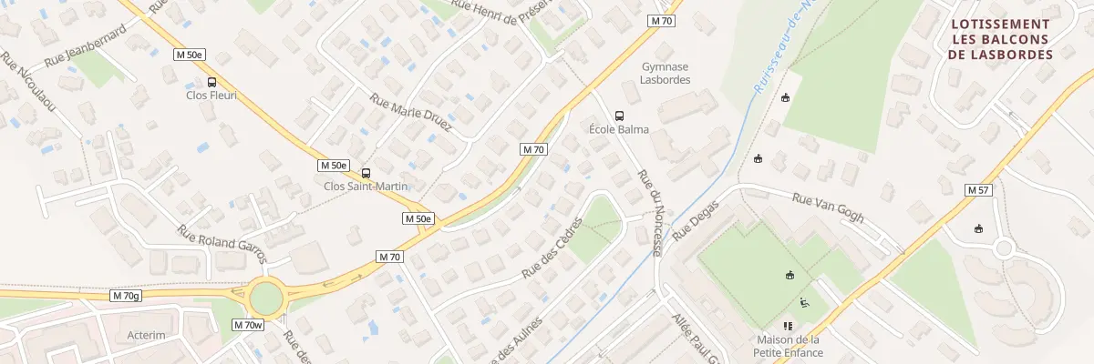 Plan du 32 Av Saint-Martin de Boville à Balma