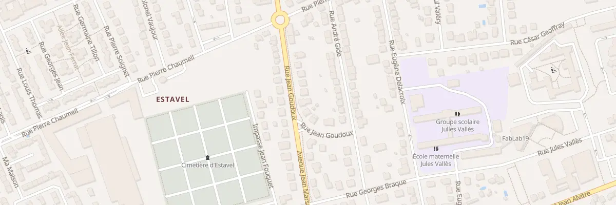 Plan du 17 Rue Jean Goudoux à Brive-la-Gaillarde