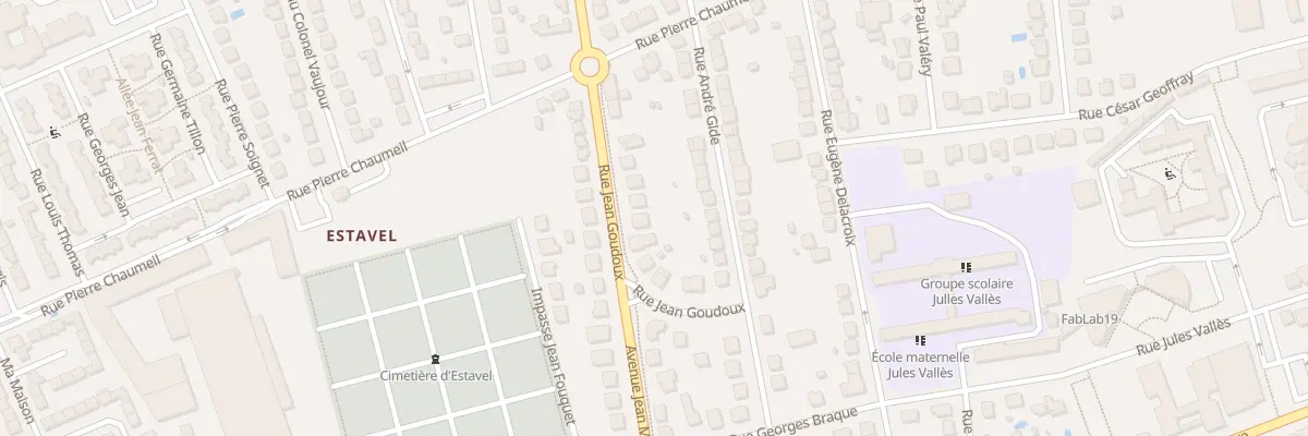 Plan du 15 Rue Jean Goudoux à Brive-la-Gaillarde