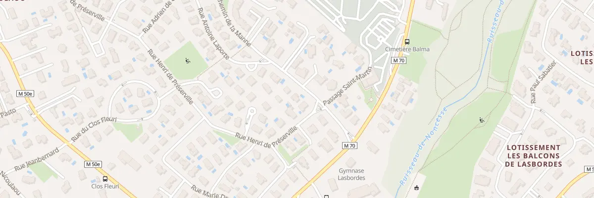 Plan du 3 Che de la Manne à Balma