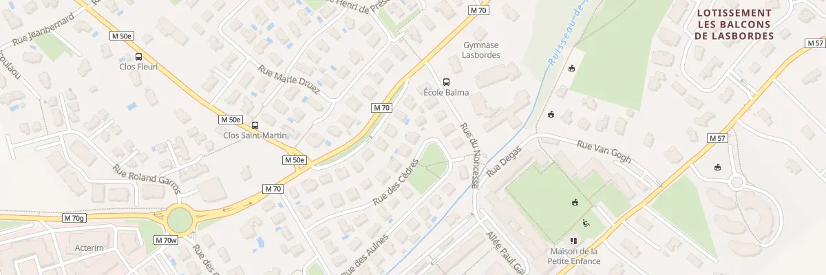 Plan du 7 Rue des Cèdres à Balma