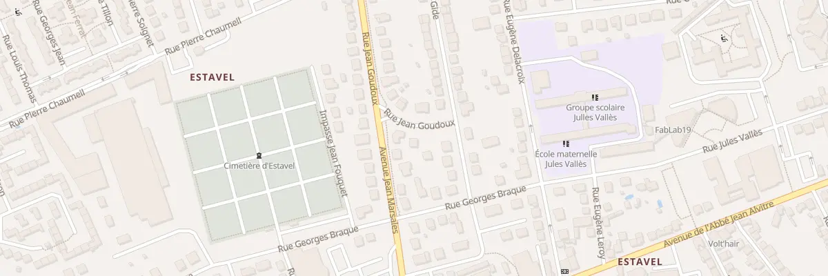 Plan du 30 Rue Jean Goudoux à Brive-la-Gaillarde
