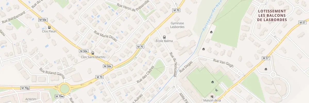 Plan du 5 Rue des Cèdres à Balma