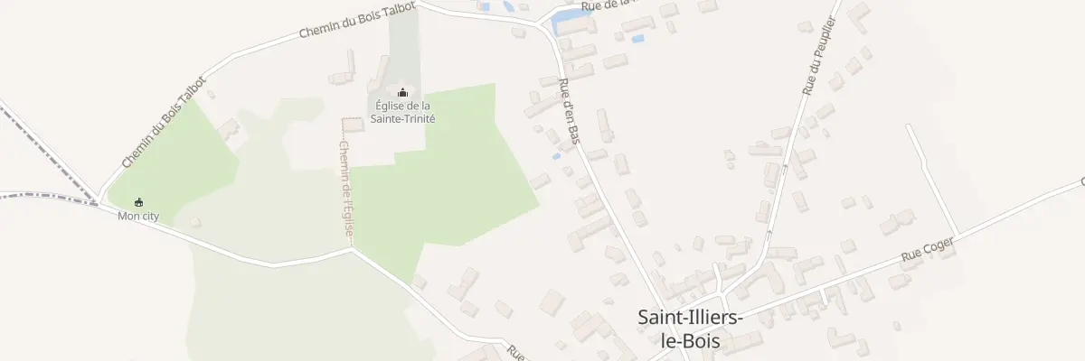 Plan du 13 Rue d’En Bas à Saint-Illiers-le-Bois