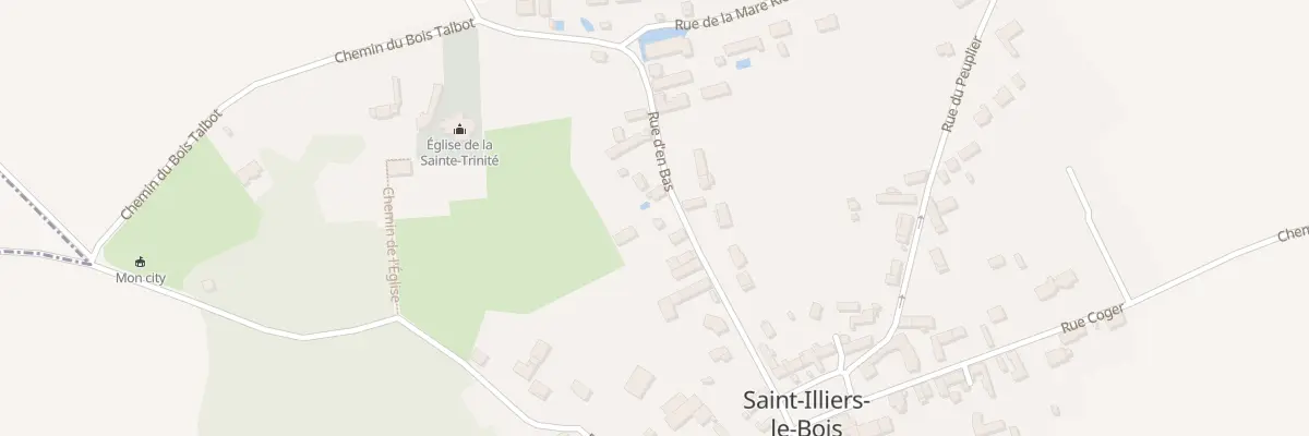 Plan du 15 Rue d’En Bas à Saint-Illiers-le-Bois
