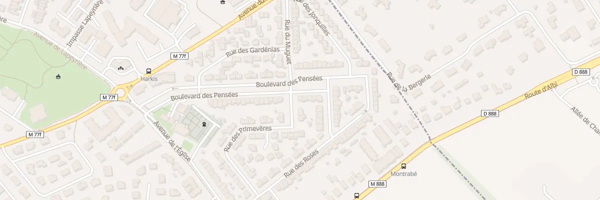 Plan du 34 Bd des Pensées à Saint-Jean