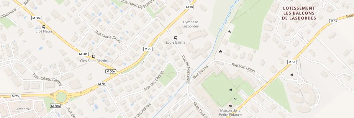 Plan du 3 Rue des Cèdres à Balma