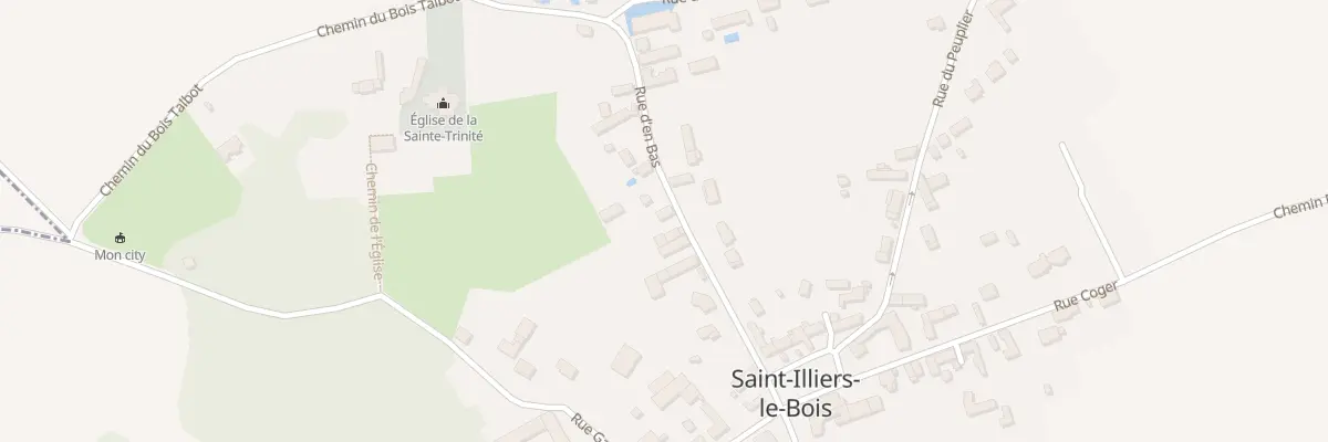 Plan du 11 Rue d’En Bas à Saint-Illiers-le-Bois