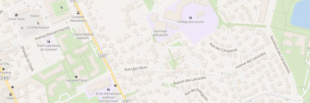 Plan du 6 Rue Raymond Poincaré à Castanet-Tolosan