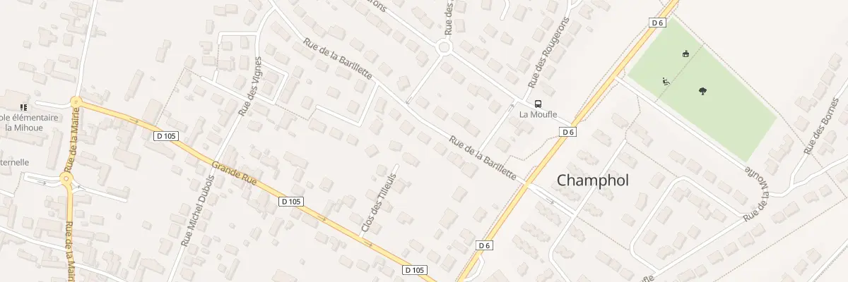 Plan du 5 Rue de la Barillette à Champhol