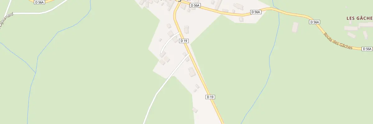 Plan du 11 Rte de Saint Leonard de Noblat au Châtenet-en-Dognon
