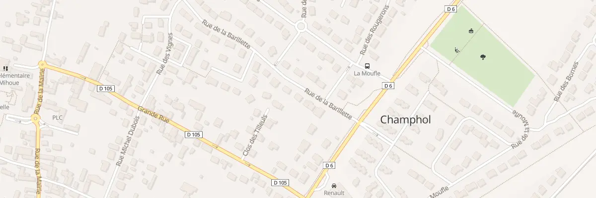 Plan du 3 Rue de la Barillette à Champhol
