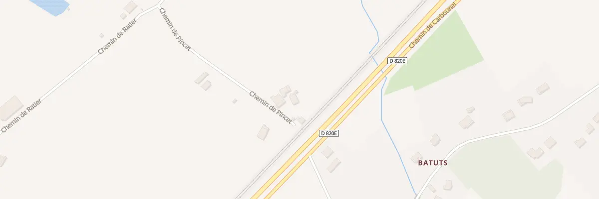 Plan du 285 Che de Pincet à Réalville