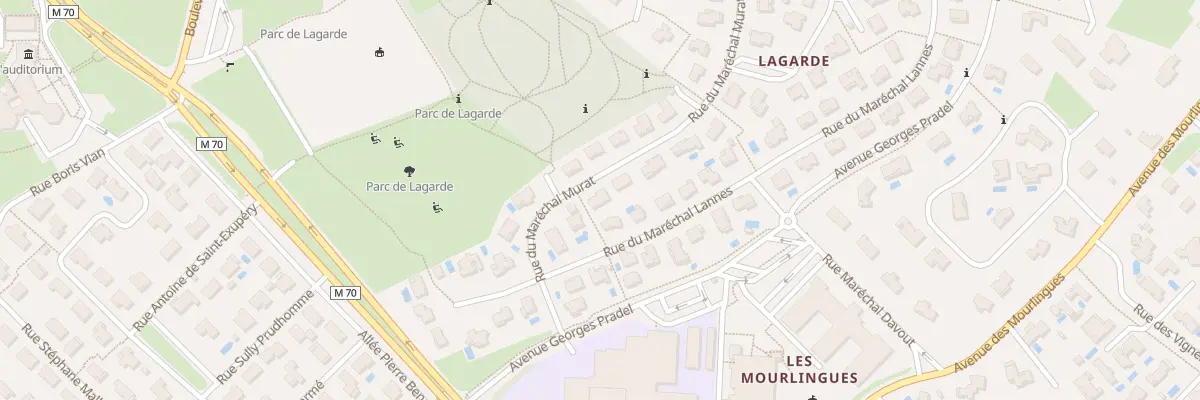 Plan du 10 Rue Marechal Murat à Balma
