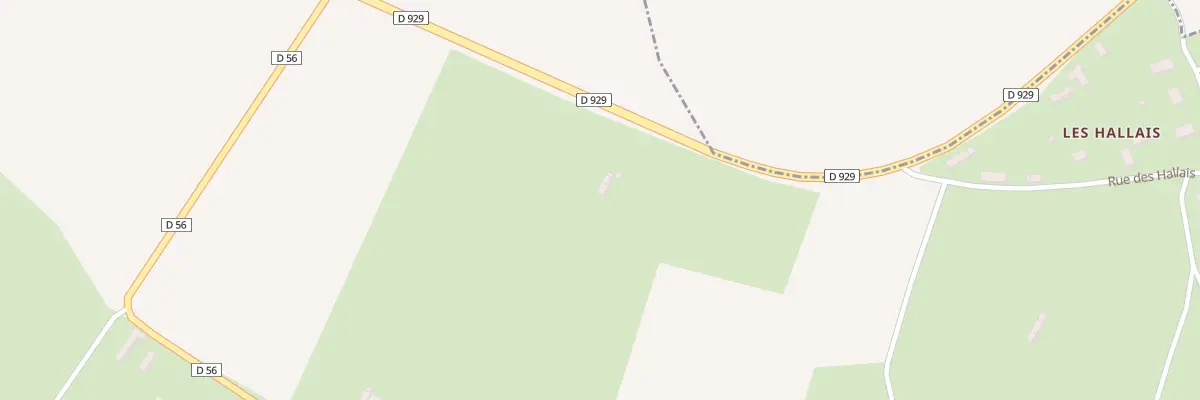 Plan du 5055 Les Hallais à Bouelles