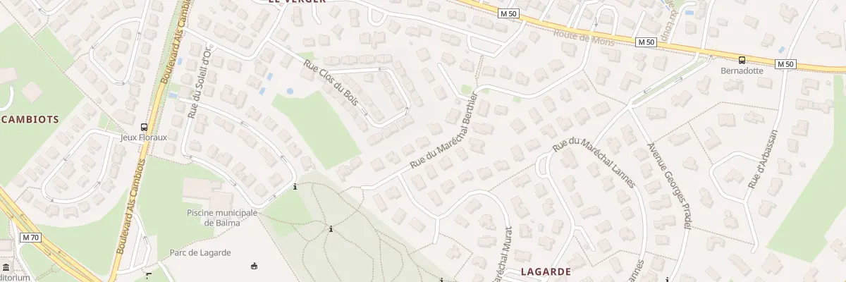 Plan du 28 Rue du Maréchal Berthier à Balma