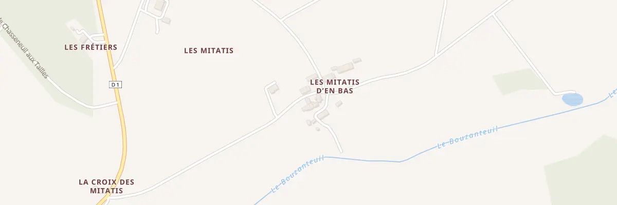 Plan du 2 Les Mitatis à Chasseneuil