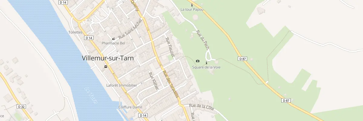 Plan du 22 Rue du Temple à Villemur-sur-Tarn